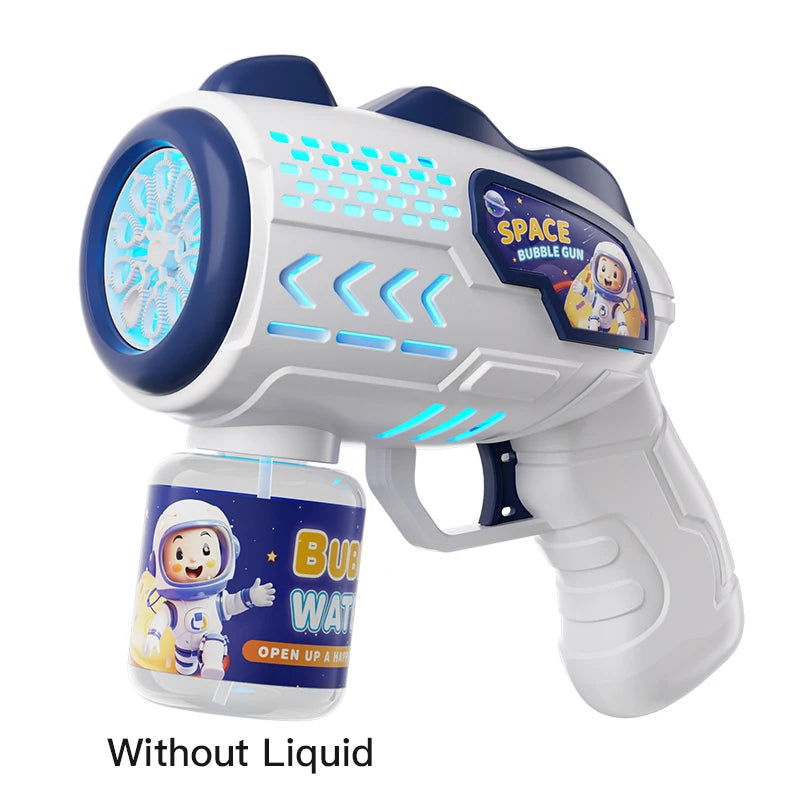 Astronaut Electric Bubble Gun Kids Toy Bubbles Machine Automatic Soap Blower with Light Summer Outdoor Party Games Children Gift - Slobuy