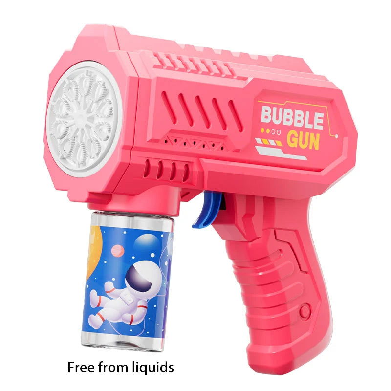 Astronaut Electric Bubble Gun Kids Toy Bubbles Machine Automatic Soap Blower with Light Summer Outdoor Party Games Children Gift - Slobuy