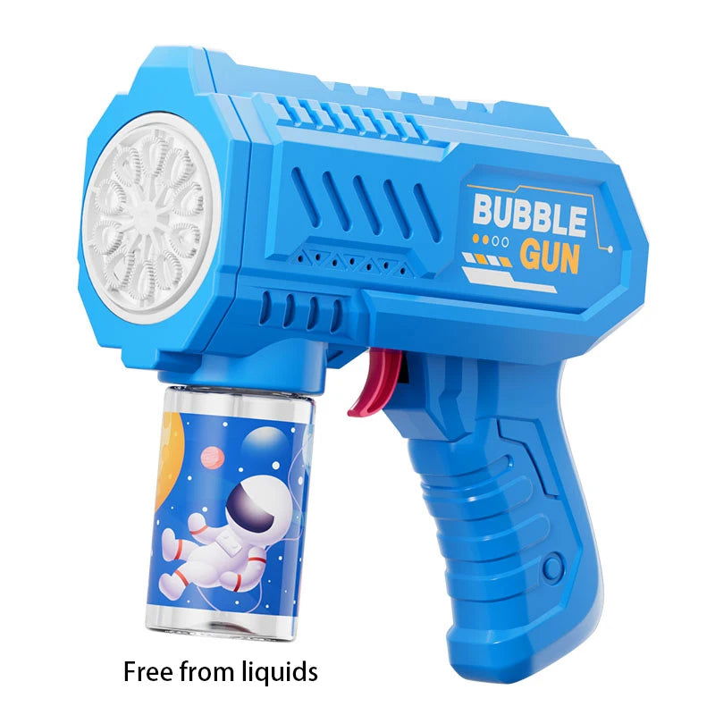 Astronaut Electric Bubble Gun Kids Toy Bubbles Machine Automatic Soap Blower with Light Summer Outdoor Party Games Children Gift - Slobuy