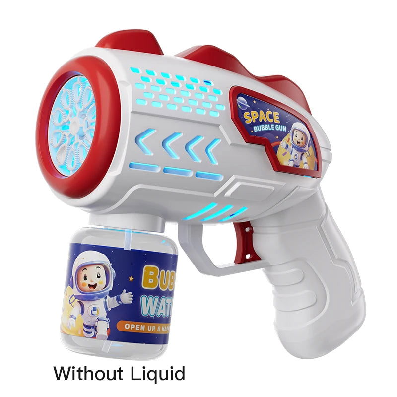 Astronaut Electric Bubble Gun Kids Toy Bubbles Machine Automatic Soap Blower with Light Summer Outdoor Party Games Children Gift - Slobuy