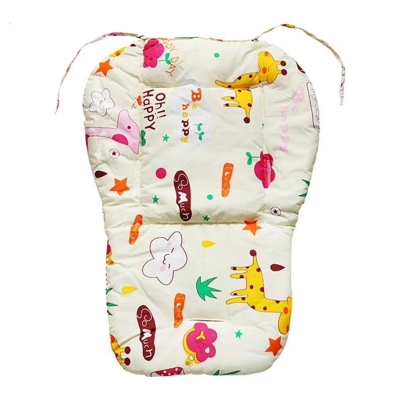 Baby Kids Highchair Cushion Pad Mat Booster Seats Cushion Pad Mat Feeding Chair Cushi on Pad Stroller Cushion Mat Cotton fabric - Slobuy