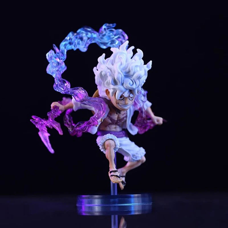 Bandai 10cm Mini One Piece Luffy Gear 5 Action Figure Sun God Nika Statue Anime Figurine Pvc Model Doll Collection Toy Gift Kids - Slobuy