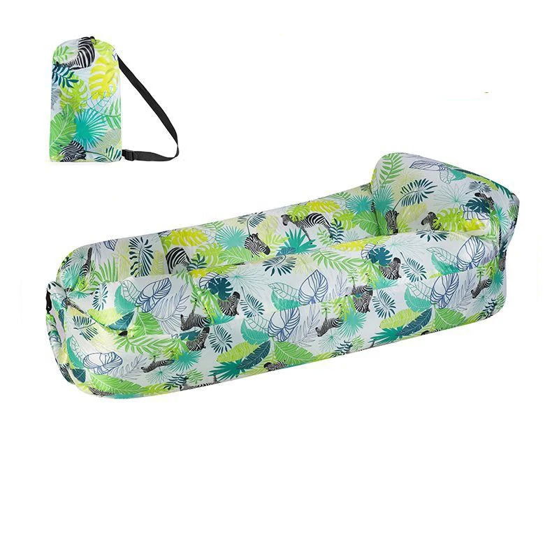 Beach Lounger Air Portable Inflatable Sofa Bed Furniture Rest Reclining Chair Camping Equipment 2 Seat Outdoor Garden Loungers - Slobuy