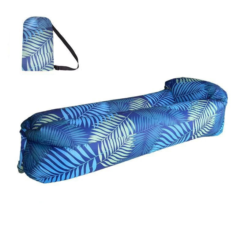 Beach Lounger Air Portable Inflatable Sofa Bed Furniture Rest Reclining Chair Camping Equipment 2 Seat Outdoor Garden Loungers - Slobuy