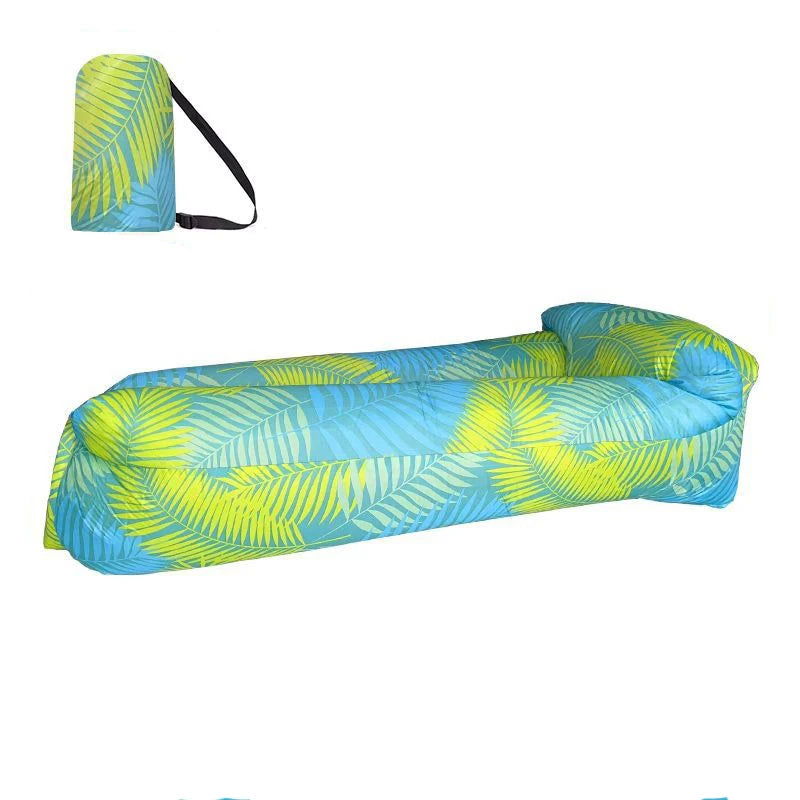 Beach Lounger Air Portable Inflatable Sofa Bed Furniture Rest Reclining Chair Camping Equipment 2 Seat Outdoor Garden Loungers - Slobuy