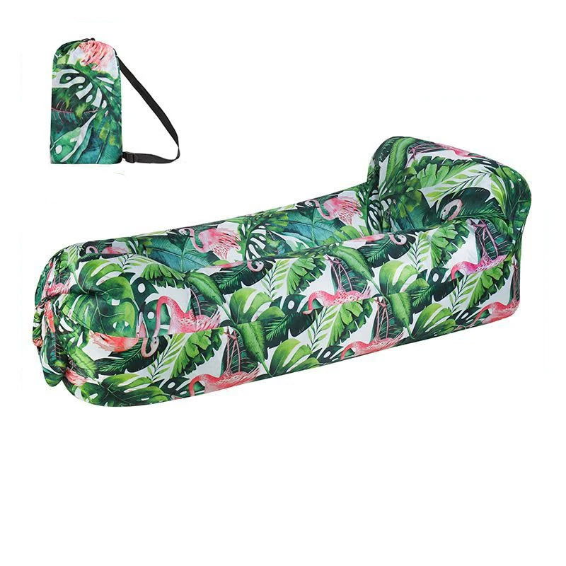 Beach Lounger Air Portable Inflatable Sofa Bed Furniture Rest Reclining Chair Camping Equipment 2 Seat Outdoor Garden Loungers - Slobuy