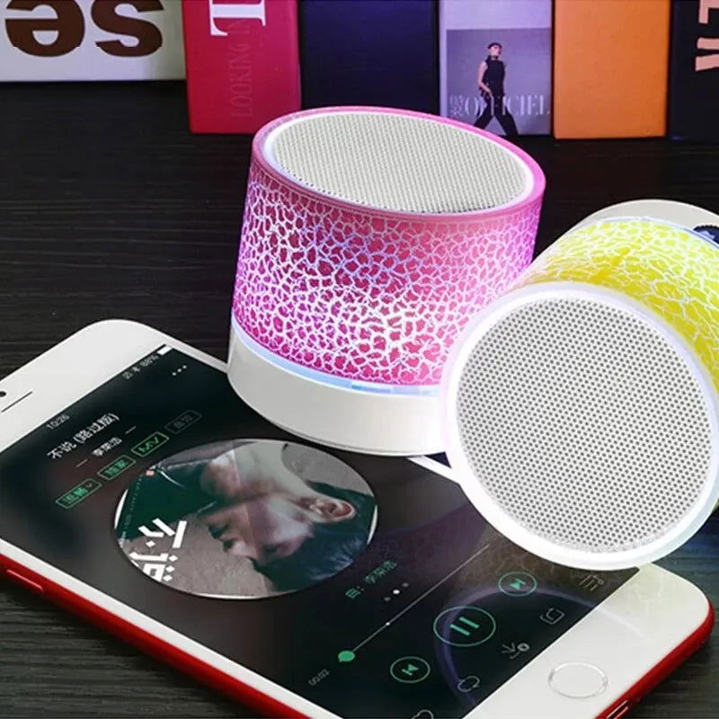 Bluetooth Mini Speaker Wireless Speaker Colorful LED TF Card USB Subwoofer Portable MP3 Music Sound Column For PC Phone - Slobuy