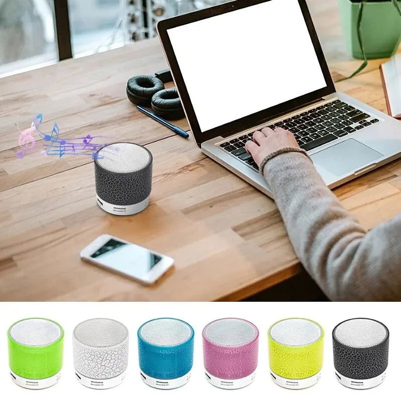 Bluetooth Mini Speaker Wireless Speaker Colorful LED TF Card USB Subwoofer Portable MP3 Music Sound Column For PC Phone - Slobuy