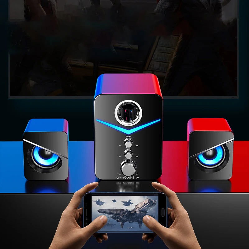 Bluetooth Speaker Home Theater Sound System Mini Speakers Desktop Computer MP3 Player Audio for PC Phone Subwoofer Multi-media - Slobuy