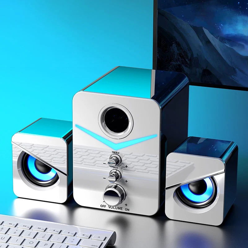 Bluetooth Speaker Home Theater Sound System Mini Speakers Desktop Computer MP3 Player Audio for PC Phone Subwoofer Multi-media - Slobuy