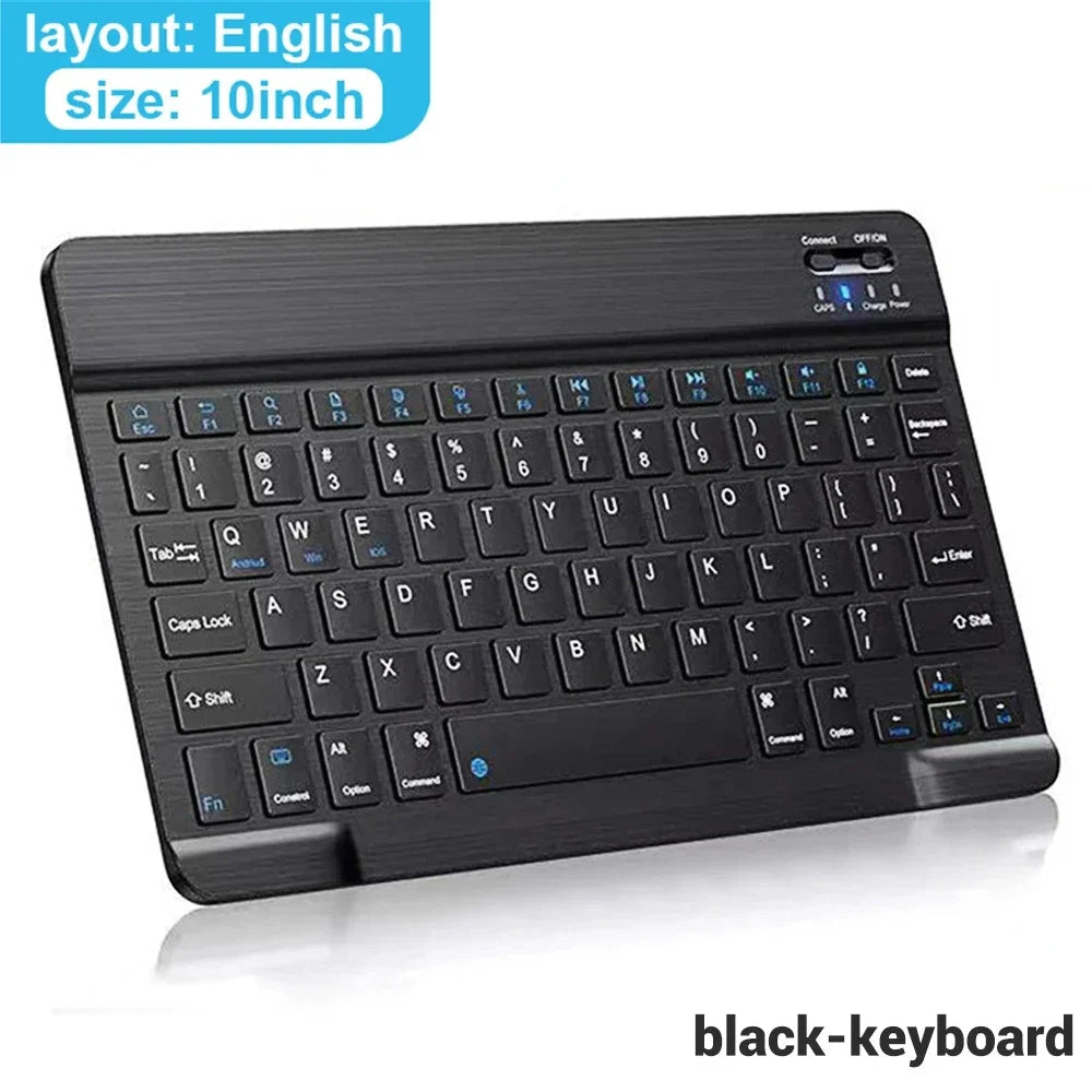 Bluetooth Wireless Keyboard Mouse For IOS Android Windows Tablet For iPad Air Mini Pro Spanish Korean Portugal Russian Keyboard - Slobuy