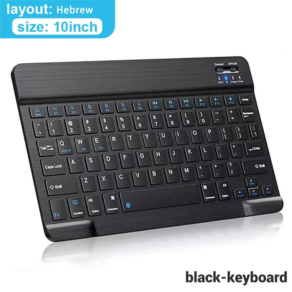 Bluetooth Wireless Keyboard Mouse For IOS Android Windows Tablet For iPad Air Mini Pro Spanish Korean Portugal Russian Keyboard - Slobuy