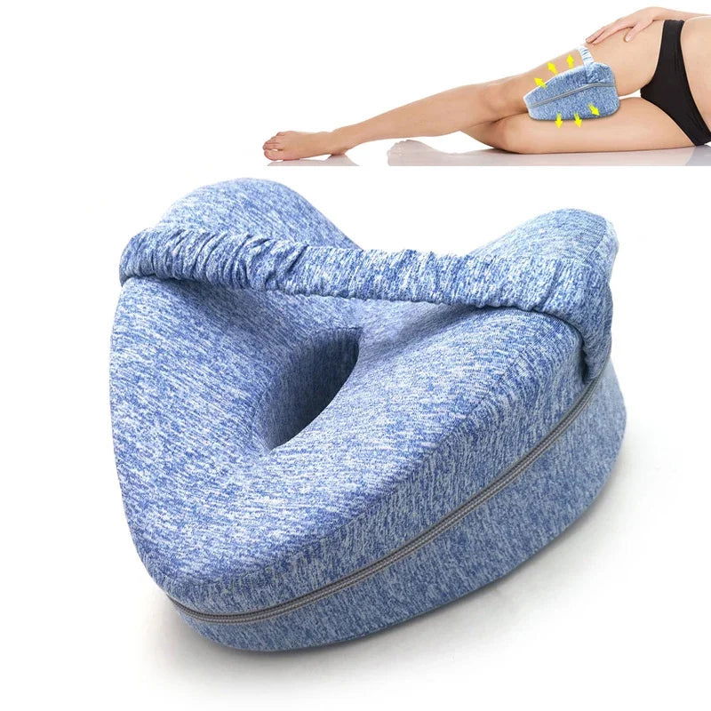 Body Memory Cotton Leg Pillow Home Foam Pillow Sleeping Orthopedic Sciatica Back Hip Joint for Pain Relief Thigh Leg Pad Cushion - Slobuy