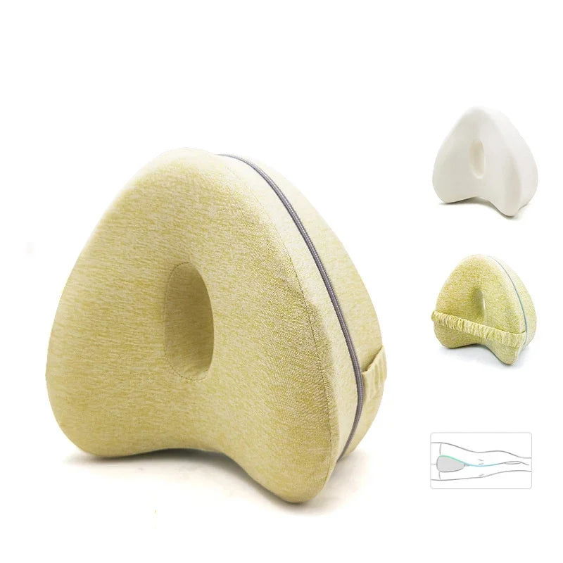 Body Memory Cotton Leg Pillow Home Foam Pillow Sleeping Orthopedic Sciatica Back Hip Joint for Pain Relief Thigh Leg Pad Cushion - Slobuy