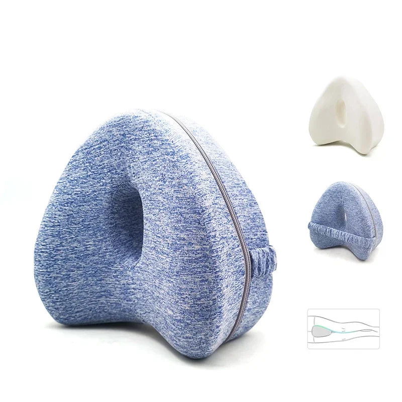 Body Memory Cotton Leg Pillow Home Foam Pillow Sleeping Orthopedic Sciatica Back Hip Joint for Pain Relief Thigh Leg Pad Cushion - Slobuy