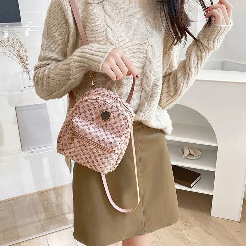 Classic Women Backpack Fashion School Bags Female Daily Shopping Girl Backpacks Schoolbags - Slobuy