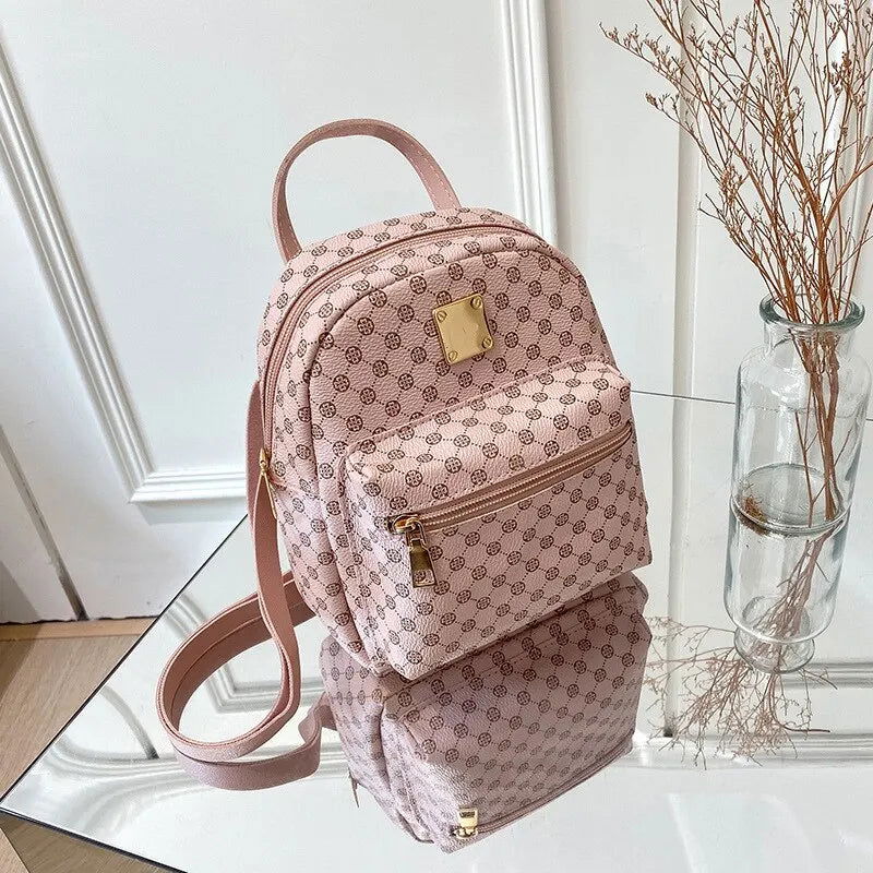 Classic Women Backpack Fashion School Bags Female Daily Shopping Girl Backpacks Schoolbags - Slobuy