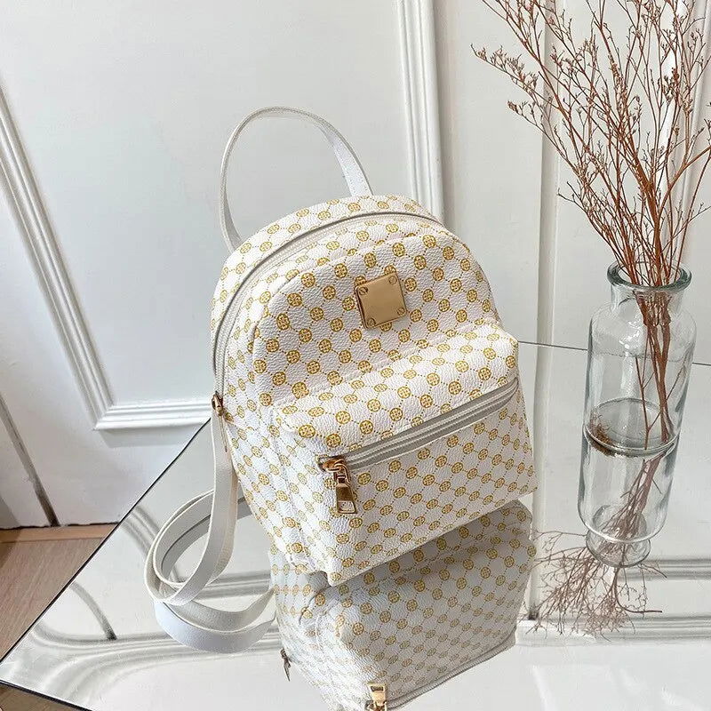 Classic Women Backpack Fashion School Bags Female Daily Shopping Girl Backpacks Schoolbags - Slobuy