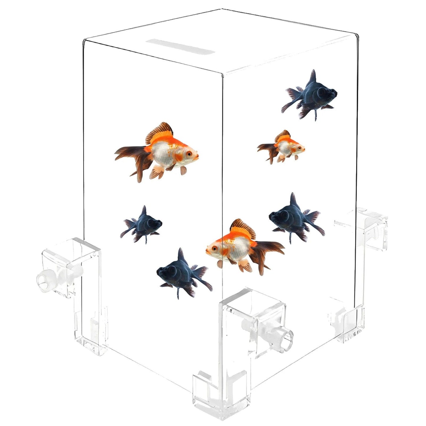 Creative Aquarium Negative Pressure Fish Tank Ecological Aquarium Landscape Decoration Small Fish Tank Fish Tank Bowl Isolation - Slobuy