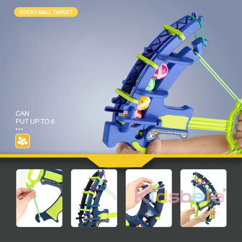 Dinosaur Sticky Ball Bow Target Dartboard Elephant Educational Toy Kids Slingshot Play Arrow Toy Set Children Outdoor Game Toys - Slobuy