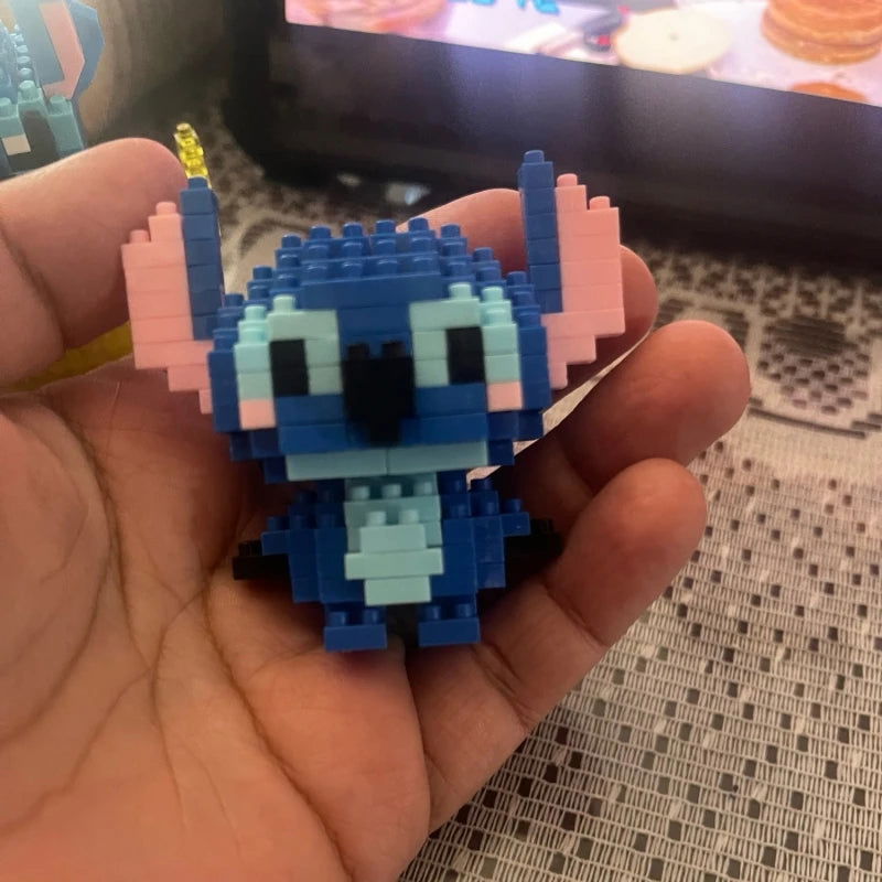 Disney Stitch Building Blocks Anime Kawaii Cartoon mini Action Children's Figures Blocks Bricks Assemble DIY Toys Gift for Kids - Slobuy