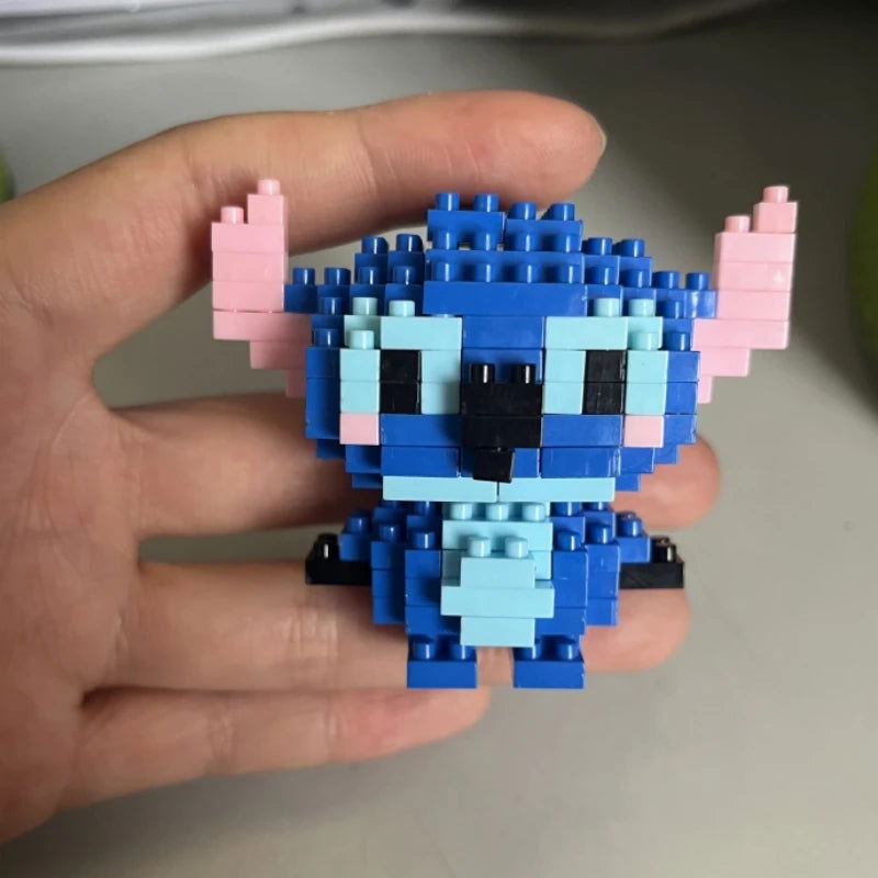 Disney Stitch Building Blocks Anime Kawaii Cartoon mini Action Children's Figures Blocks Bricks Assemble DIY Toys Gift for Kids - Slobuy