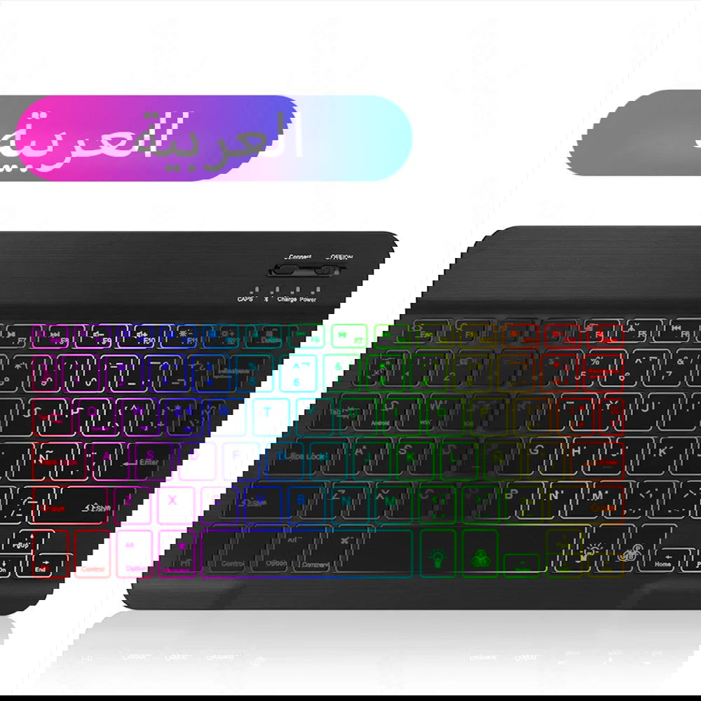 EMTRA Backlit Backlight Bluetooth Keyboard Mouse For IOS Android Windows For iPad Portuguese keyboard Spanish keyboard and Mouse - Slobuy