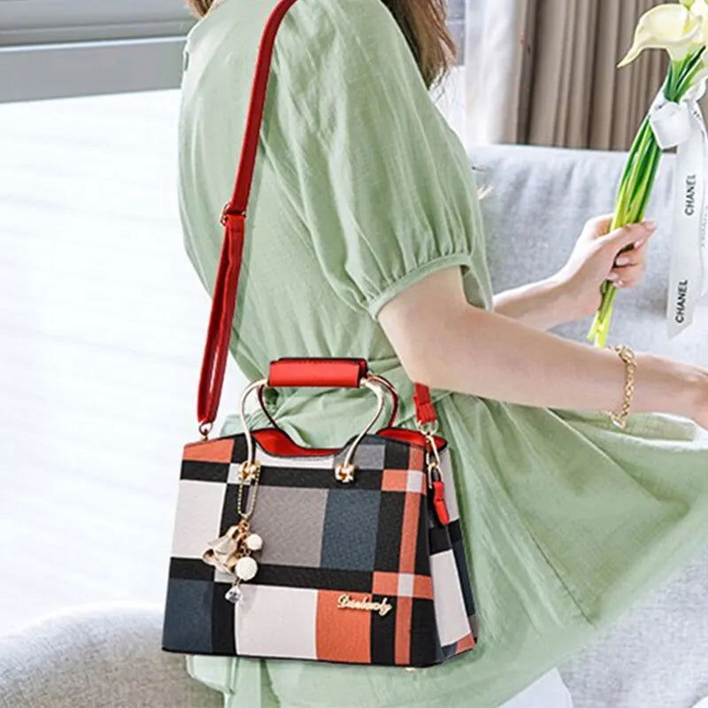 Fashion Handbag Crossbody Bags for Women Faux Leather Bag Adjustable Strap Top Handle Bag Large Capacity Shoulder Bags Totes - Slobuy