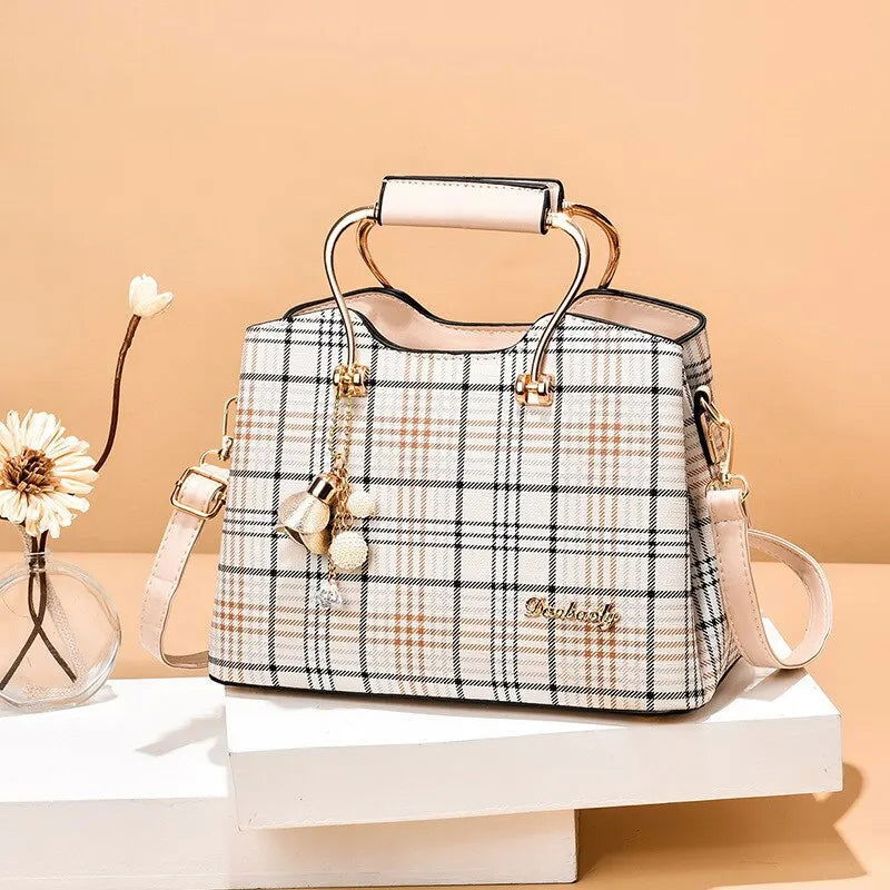 Fashion Handbag Crossbody Bags for Women Faux Leather Bag Adjustable Strap Top Handle Bag Large Capacity Shoulder Bags Totes - Slobuy