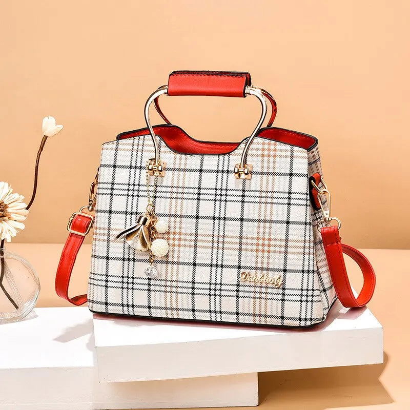 Fashion Handbag Crossbody Bags for Women Faux Leather Bag Adjustable Strap Top Handle Bag Large Capacity Shoulder Bags Totes - Slobuy