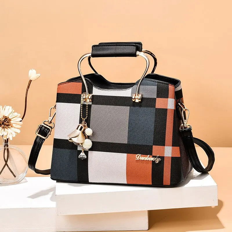 Fashion Handbag Crossbody Bags for Women Faux Leather Bag Adjustable Strap Top Handle Bag Large Capacity Shoulder Bags Totes - Slobuy