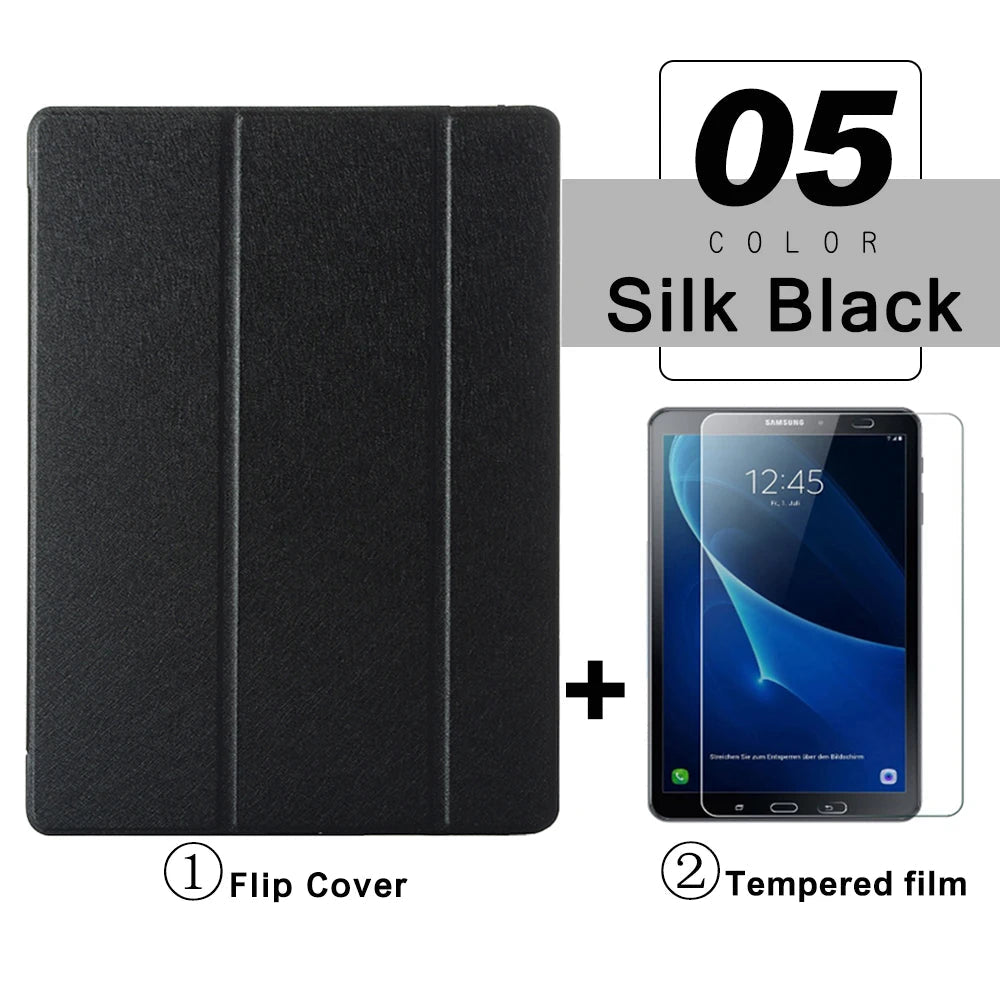 Flip Tablet Case For Samsung Galaxy Tab A A6 10.1 T580 Funda Leather Smart Cover For Tab A8 X200 A7 Lite T220 A9 Plus X210 Capa - Slobuy