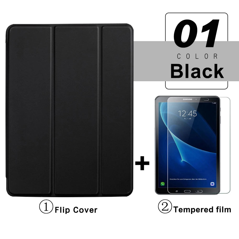 Flip Tablet Case For Samsung Galaxy Tab A A6 10.1 T580 Funda Leather Smart Cover For Tab A8 X200 A7 Lite T220 A9 Plus X210 Capa - Slobuy