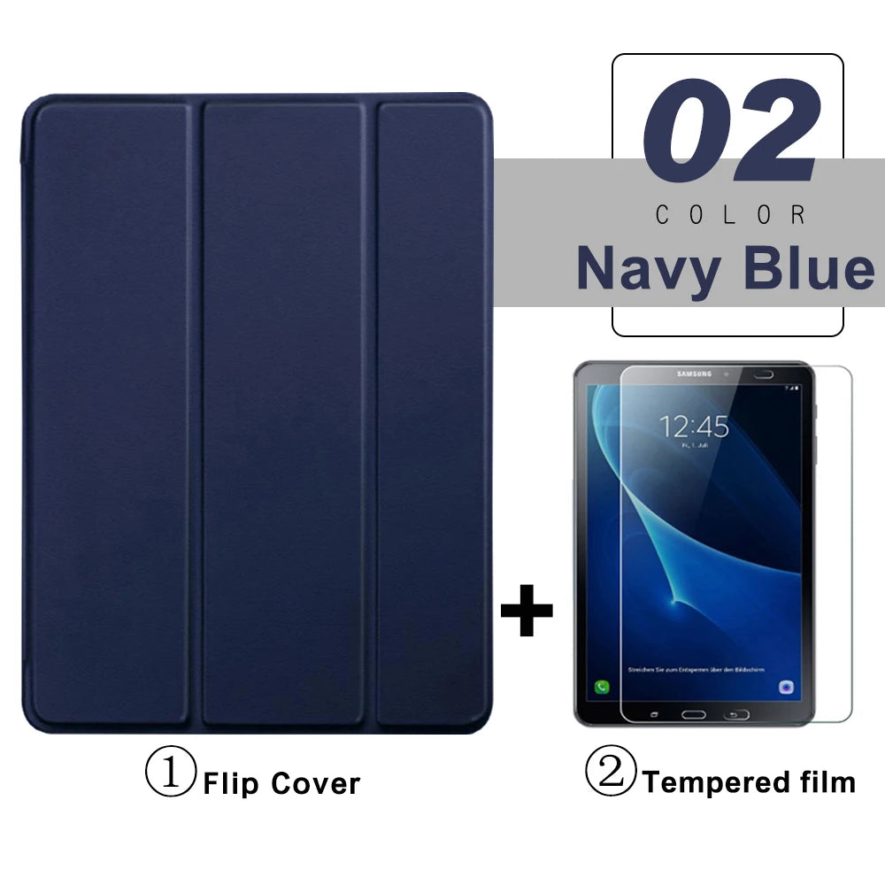 Flip Tablet Case For Samsung Galaxy Tab A A6 10.1 T580 Funda Leather Smart Cover For Tab A8 X200 A7 Lite T220 A9 Plus X210 Capa - Slobuy