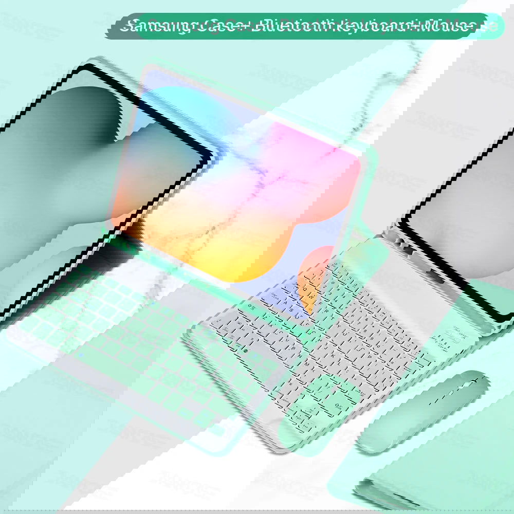 For Samsung Galaxy Tab A8 10.5 S6 Lite 10.4 S7 S8 S9 11in S7 Plus S7 FE S8 S9 Plus 12.4 Case with Keyboard Funda Tablet Cover - Slobuy