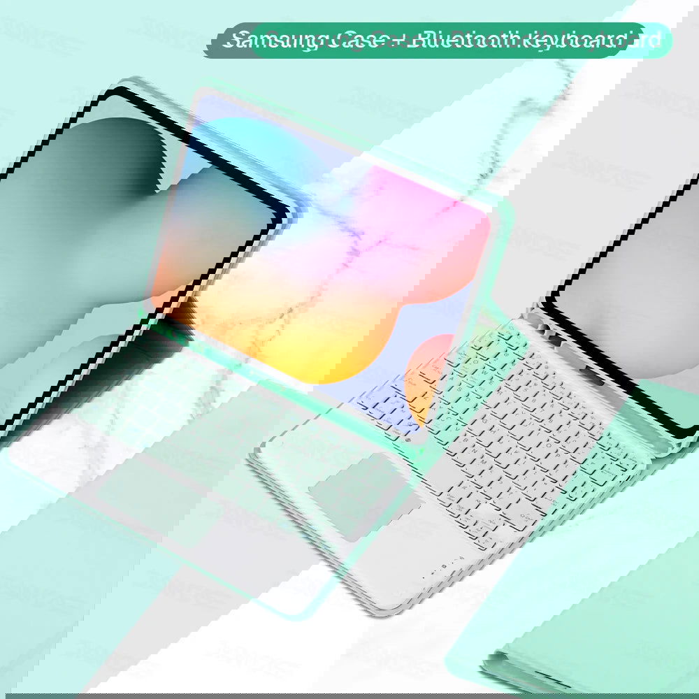 For Samsung Galaxy Tab A8 10.5 S6 Lite 10.4 S7 S8 S9 11in S7 Plus S7 FE S8 S9 Plus 12.4 Case with Keyboard Funda Tablet Cover - Slobuy