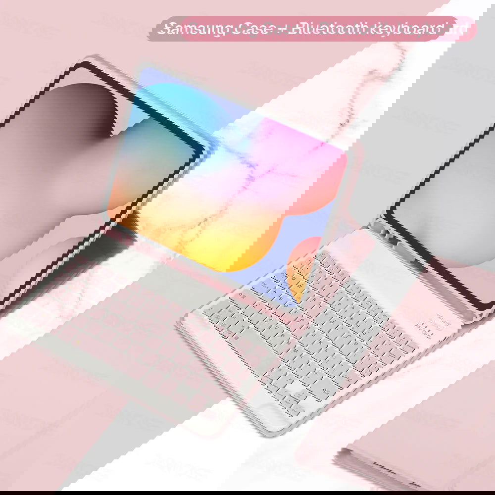 For Samsung Galaxy Tab A8 10.5 S6 Lite 10.4 S7 S8 S9 11in S7 Plus S7 FE S8 S9 Plus 12.4 Case with Keyboard Funda Tablet Cover - Slobuy