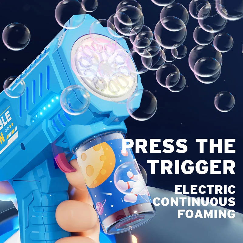 Fully Automatic Space Bubble Blowing Toy Bubble Gun Outdoor Bubble Machine Gift Holiday Gift Toy (Without Bubble Water) - Slobuy