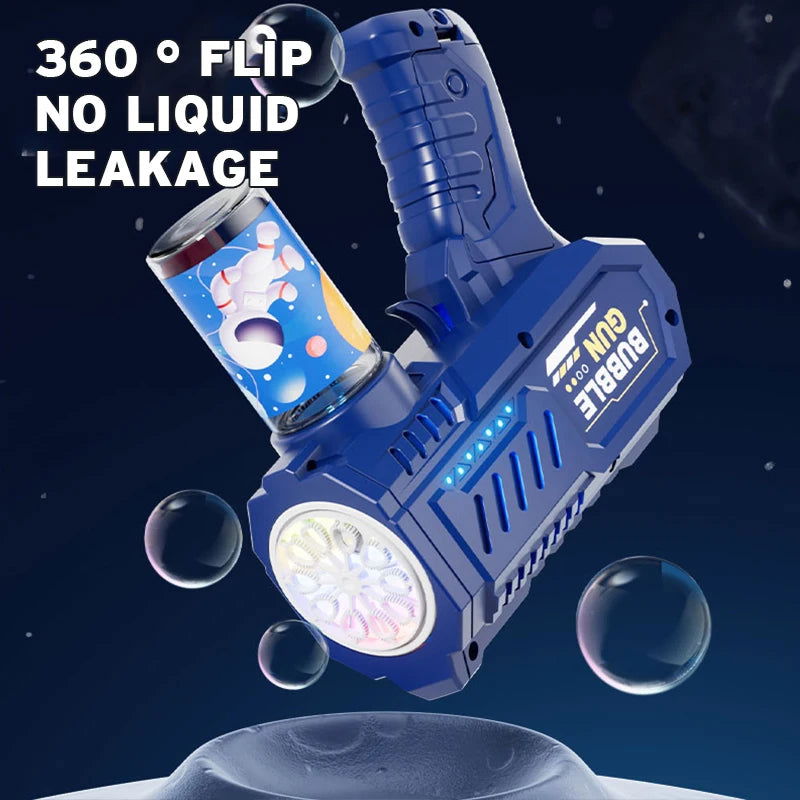 Fully Automatic Space Bubble Blowing Toy Bubble Gun Outdoor Bubble Machine Gift Holiday Gift Toy (Without Bubble Water) - Slobuy