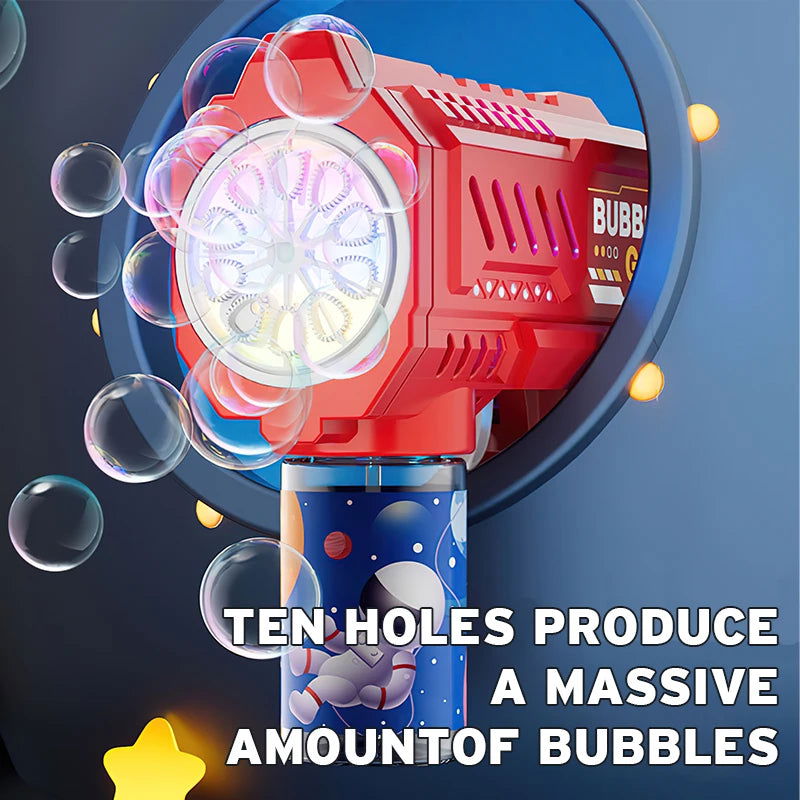 Fully Automatic Space Bubble Blowing Toy Bubble Gun Outdoor Bubble Machine Gift Holiday Gift Toy (Without Bubble Water) - Slobuy