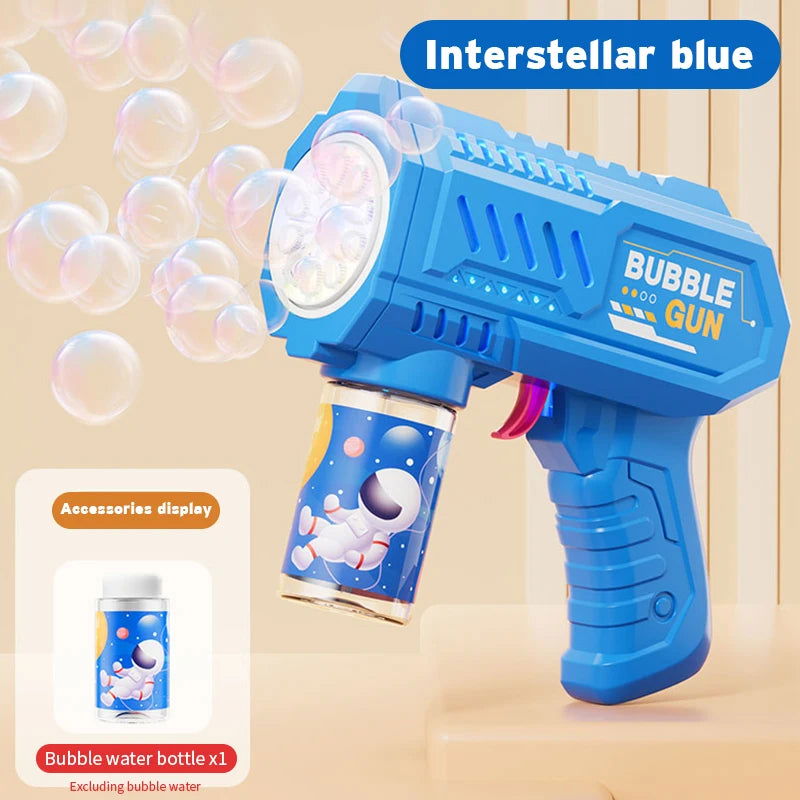 Fully Automatic Space Bubble Blowing Toy Bubble Gun Outdoor Bubble Machine Gift Holiday Gift Toy (Without Bubble Water) - Slobuy
