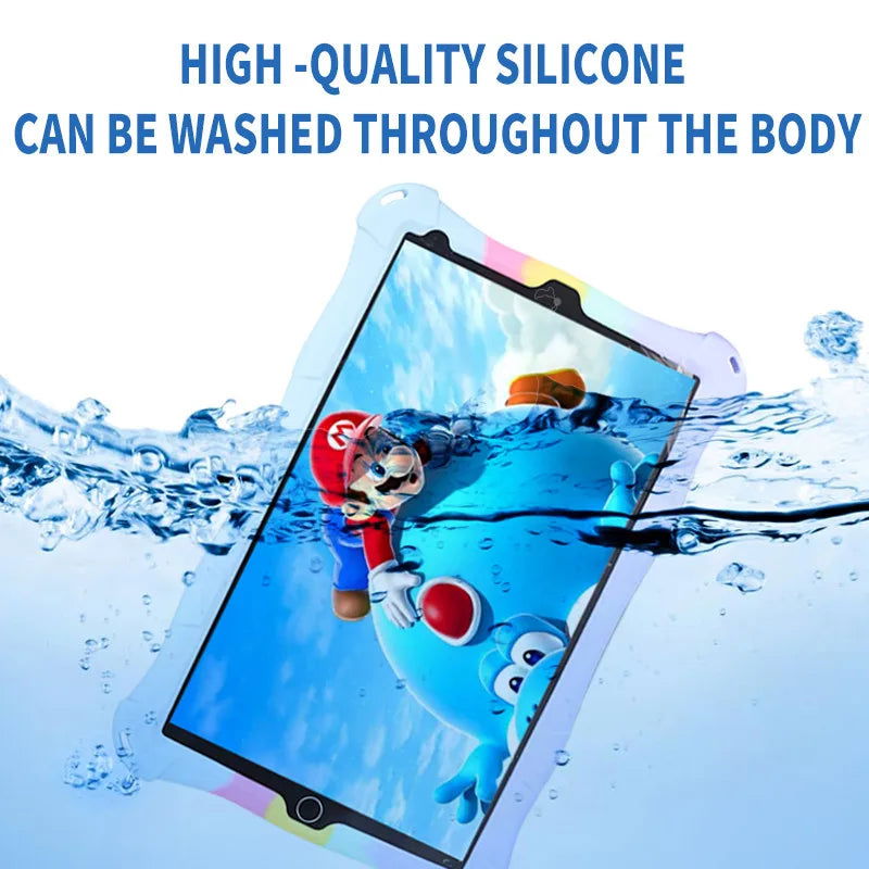 Funda Para 10.1" Universal Silicone Tablet Case 10 10.1 inch Android Tablet PC Shockproof Stand Cover Cases 25*16CM/9.84x6.3inch - Slobuy