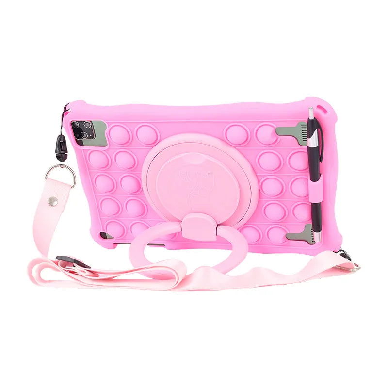Funda Para 10.1" Universal Silicone Tablet Case 10 10.1 inch Android Tablet PC Shockproof Stand Cover Cases 25*16CM/9.84x6.3inch - Slobuy