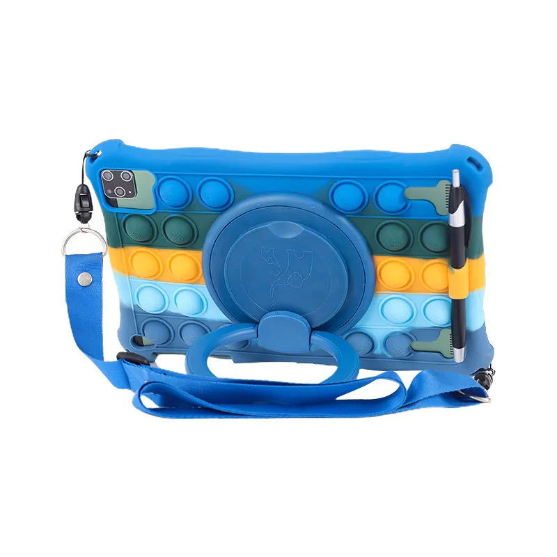Funda Para 10.1" Universal Silicone Tablet Case 10 10.1 inch Android Tablet PC Shockproof Stand Cover Cases 25*16CM/9.84x6.3inch - Slobuy