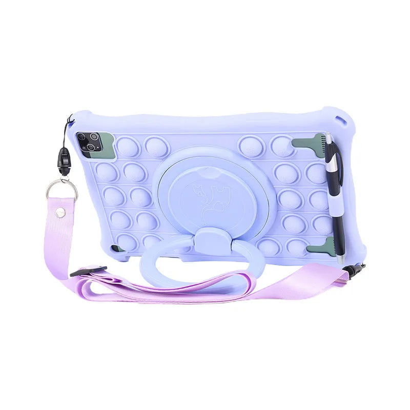 Funda Para 10.1" Universal Silicone Tablet Case 10 10.1 inch Android Tablet PC Shockproof Stand Cover Cases 25*16CM/9.84x6.3inch - Slobuy