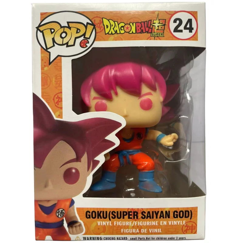 Funko POP Dragon Ball Z Figure Super Saiyan God GOKU #24 Dragon Buu Vegeta Cell Vinyl Clint Action Figure Collectible Model Toys - Slobuy
