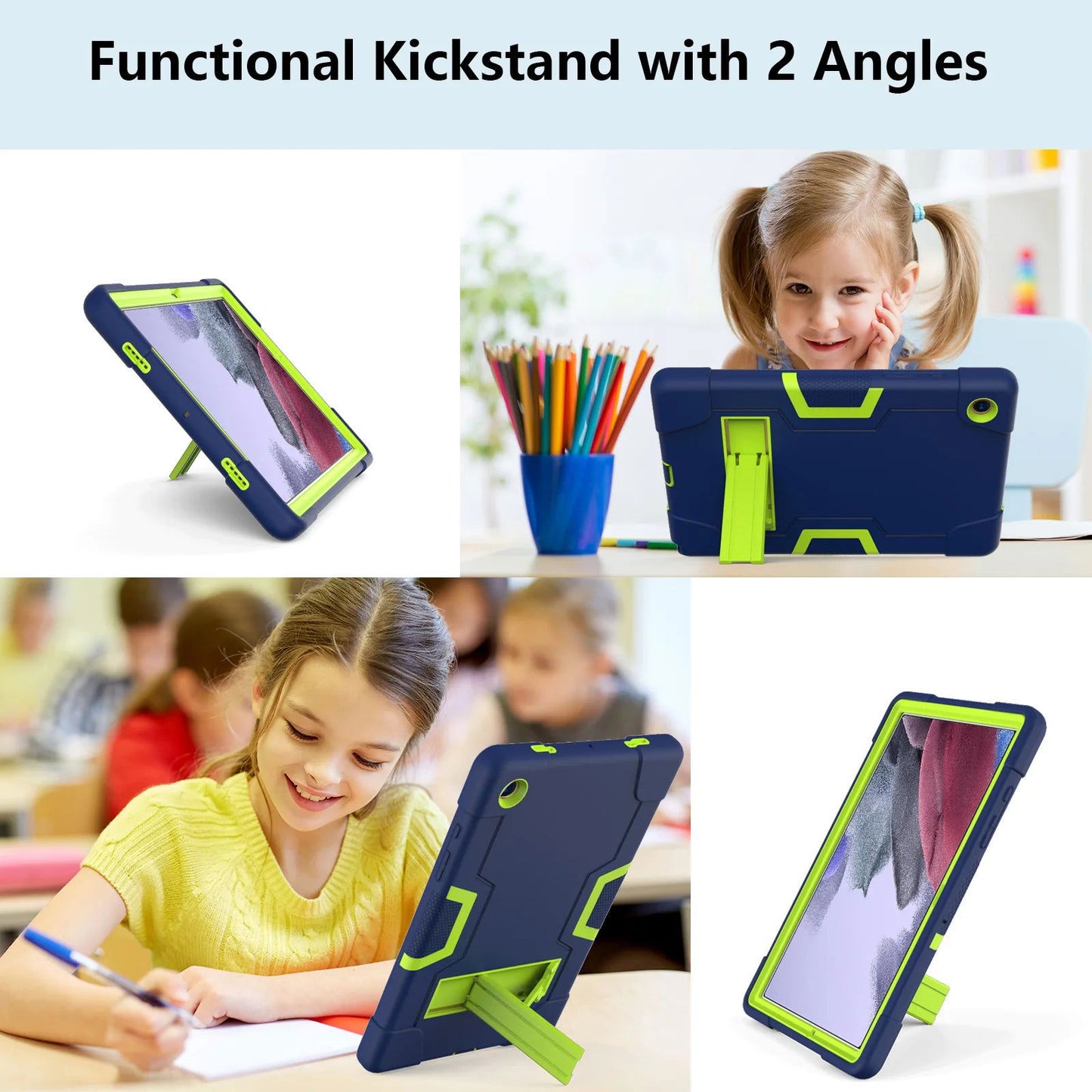 Galaxy Tab A8 Case For Samsung A8 10.5 Tablet Cover With Stand Heavy Duty Shockproof Rugged Protection Cover For Sm-X200 X205 - Slobuy