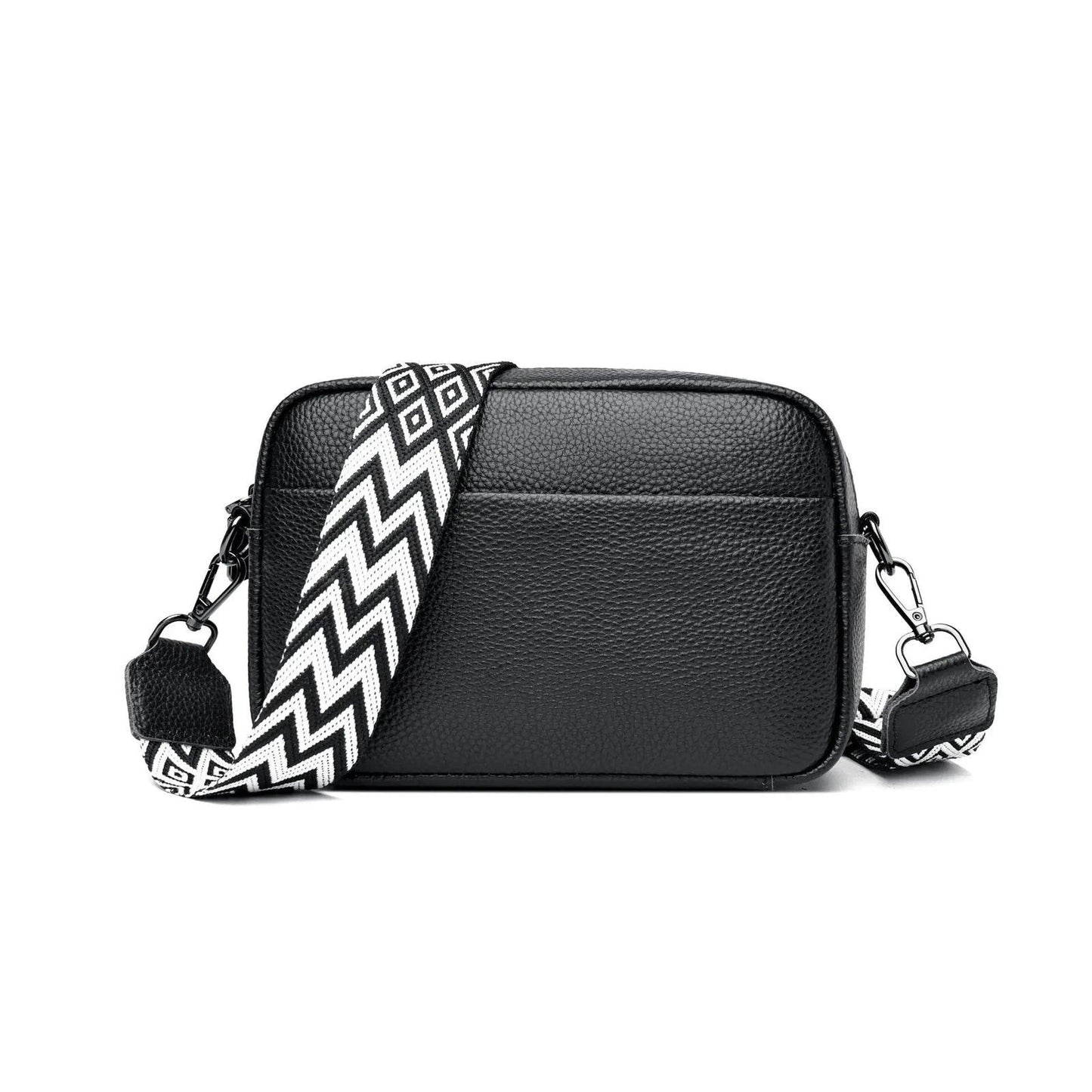 Genuine Leather Handbag For Women Crossbody Bag For Daily Commute Multi Compartment Zipper Shoulder Bag - Slobuy