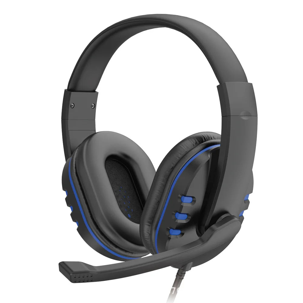 Headphones 3.5mm Wired Gaming Headset Earphones Music For PS4 Play Station 4 Game PC Chat computer With Microphone - Slobuy