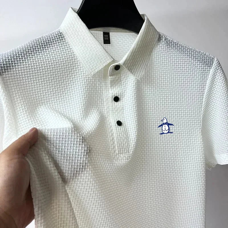 High Quality Summer Men Cool Polo Shirt New Short Sleeved Tops Polo T-shirt Polo Shirt Men's Fashion Casual Golf Clothing - Slobuy